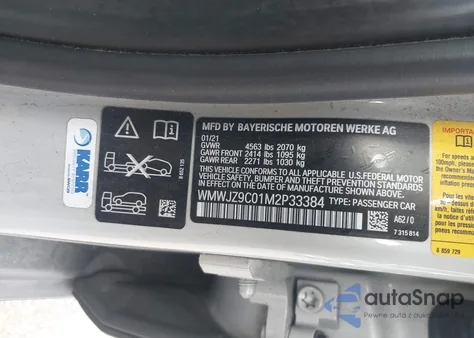 2021 Mini Clubman John Cooper Works z USA, uszkodzony, nr VIN WMWJZ9C01M2P33384